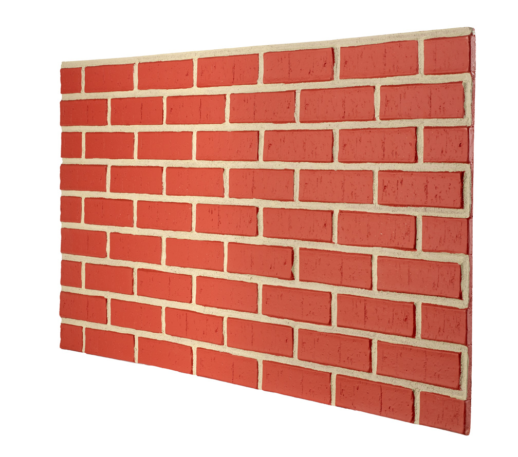 Contemporary Brick - Red Brick - Gray Grout